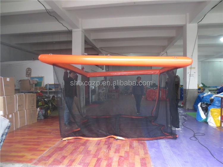 Hot Sale High Quality Outdoor Inflatable Floating Water Park Swimming Pool with Net/floating Swimming Pool for Sale