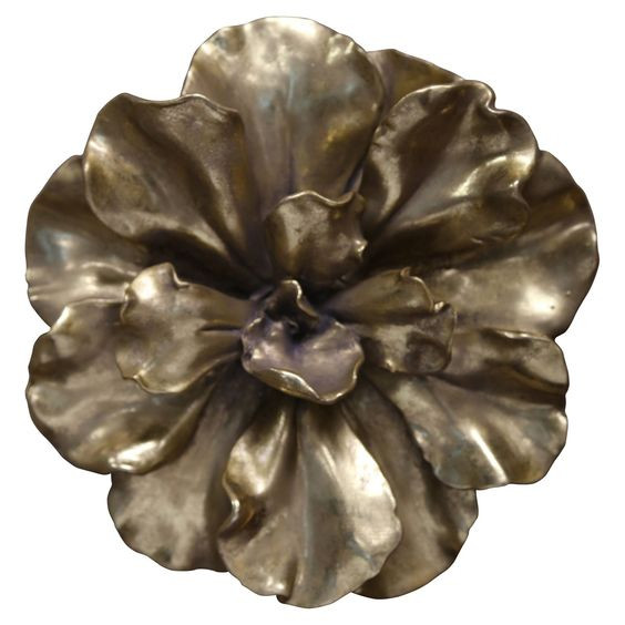 Metal Wall Flower Large And Bold Luxury Flower Wall Art Piece For Hotel Interior