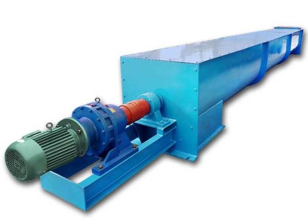 Fully Enclosed U Trough Screw Conveyor Adjustable Height Speed Long Durability