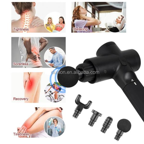 Handheld Fascia Muscle Massage Gun Body Massage Deep Tissue for Athletes 6 Speeds Levels