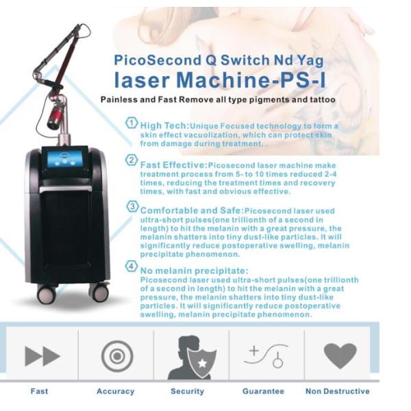 лазер 1064нм 532нм 755нм Пико машины удаления татуировки лазера переключателя к