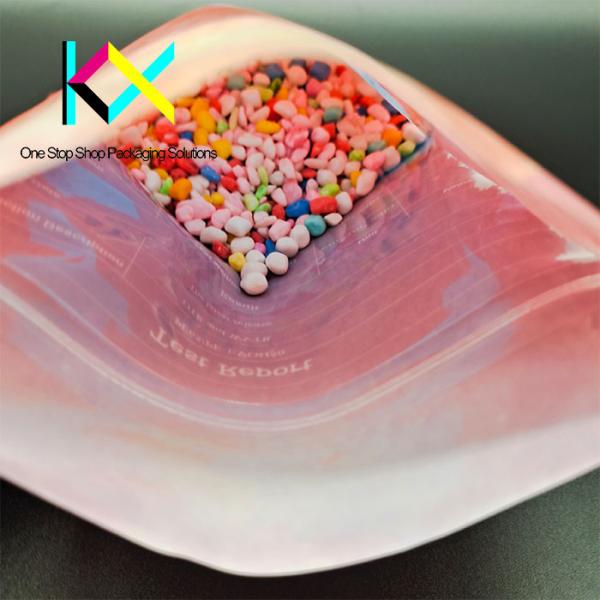 CMYK Colors 160um Thickness Recyclable Stand Up Pouches With Ziplock