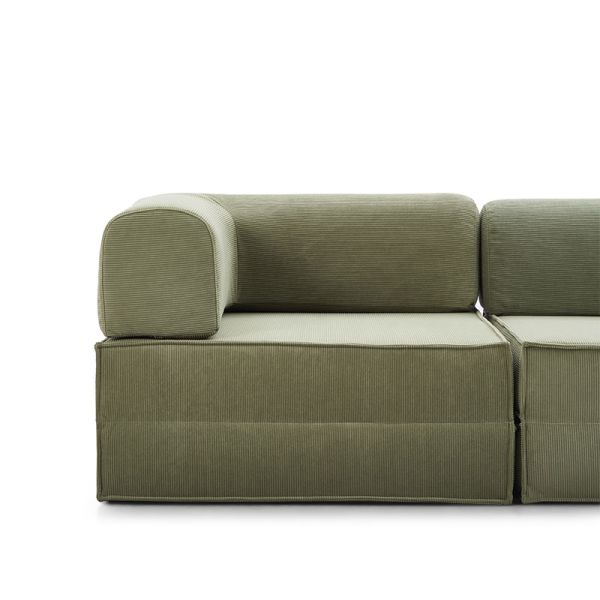Vacuum Compressed Sofa Bed In Box Modular Sponge Filling Unpacking Friendly Apartment Living Furniture