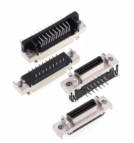 50PIN SCSI Connector for Servo Motors with 1000V Voltage Rating and Moog Gender Design