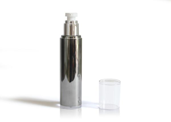 Silver Aluminum Cream Pump Bottle  / Eye Serum Airless Dispenser Bottles