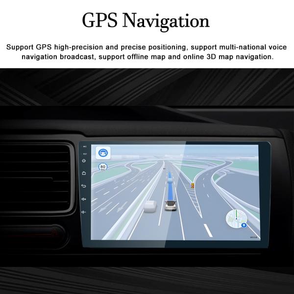 Android Auto 10.0 Car Radio TS18 Double Stereo with GPS Navigation and FM Transmitter