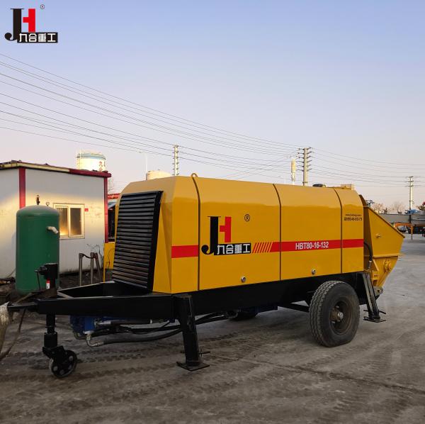 Diesel And Electric Power Type Tow Behind Trailer Stationary Station Concrete Pump Schwing Stetter Concrete Pumps