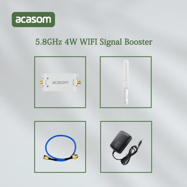 White 4 Watt Wifi Wireless 5.8 Ghz Signal Booster For DJI Phantom