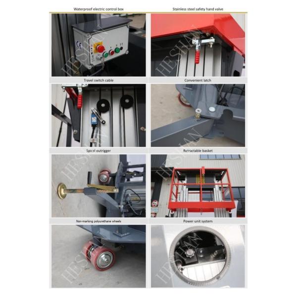 платформы подъема рангоута 12m лестница подъема человека электрической воздушной гидравлическая вертикальная