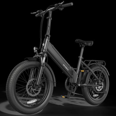 Customized F00B Electric Fatbike 20'' Electric Folding Bike Foldable Electric Bike with 450W Motor Fat Tyre Dirt Bicycle