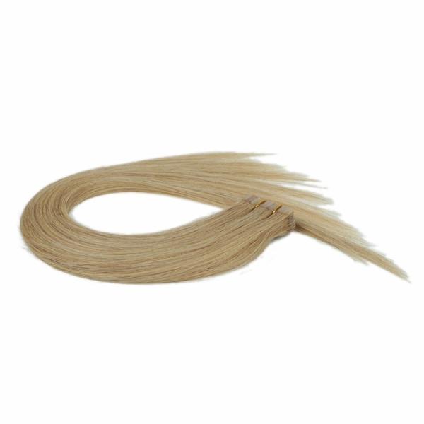 Amostra grátis brasileira de trama amarrada mão do cabelo do Virgin da pele das extensões do cabelo da fita do plutônio