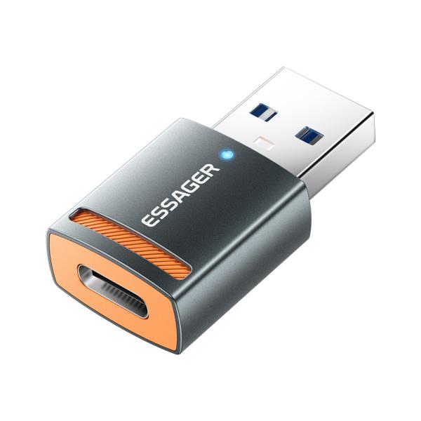 Micro USB OTG Adapter USB A C To Lightning OTG Connector ESSAGER ES-OTG17