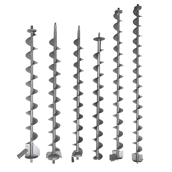 Customized High-Strength 304 Stainless Steel Spiral Conveyor Shaft and Auger Screw for Industrial Applications worm conveyor blade