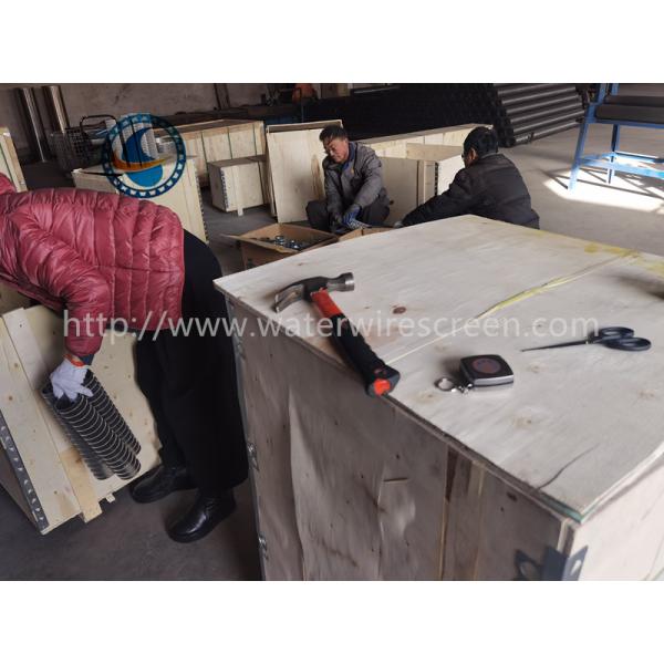 Sus304 Profile 80mm OD V Wire Screen Filter Screw Press Baskets