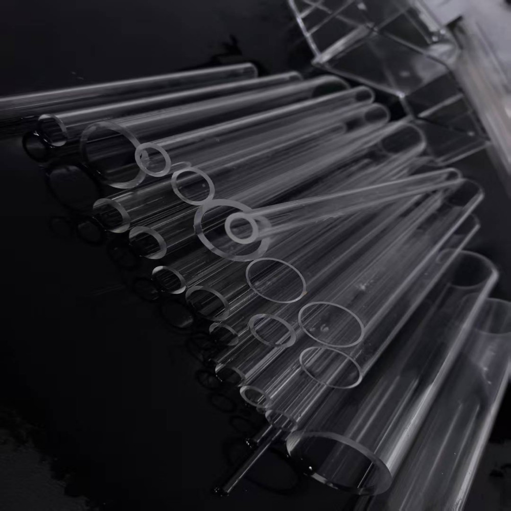 Fire Polishing Quartz Tube Both Sides Open Transparent Clear Glass Tube Polished