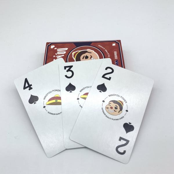 Игральные карты горячей продажи изготовленные на заказ покрывают качественные рекламируя карты игры бумаги