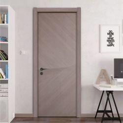 ISO9001 Solid Teak Composite MDF Wood Doors For Apartment