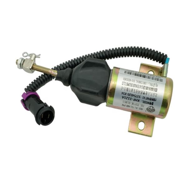 Excavator Fuel Shutoff Valve 3754020-X54 12V Flameout Solenoid Valve