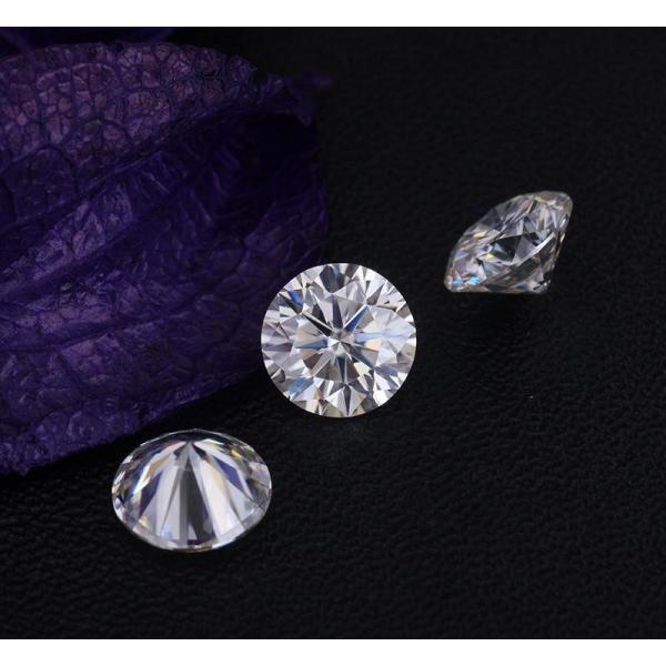 0.85Ct 6mm Genuine Diamond Moissanite VVS Round Shape Excellent Cut