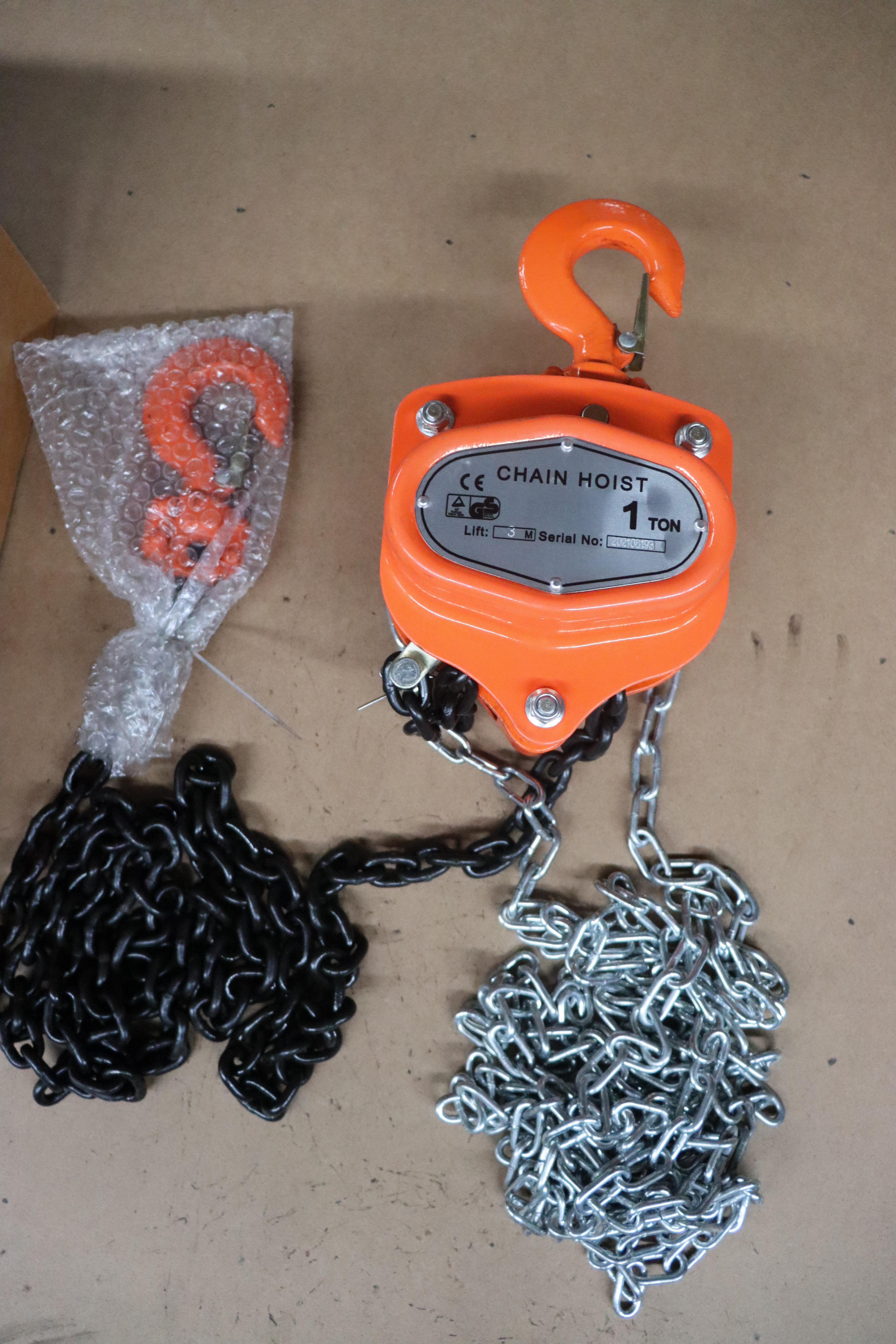 Custom Lightweight Chain Hoist 3m Manual Chain Pulley Block HS-TY Type