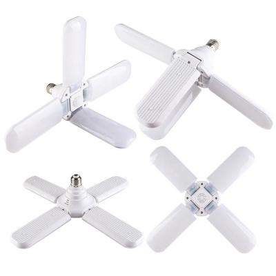 160V-265V Folding Fan Blade LED Lights 65W Aluminum Plastic Material