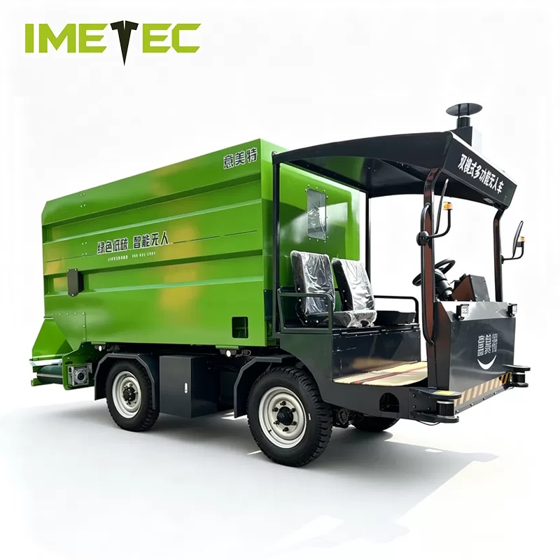 Battery Powered Livestock Robotic Feeding Systems Autonomous Equipment