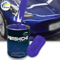 1K2K Peinture automobile de haute qualité de qualité d'usine, résistante à l'usure et aux rayures, bleue violette