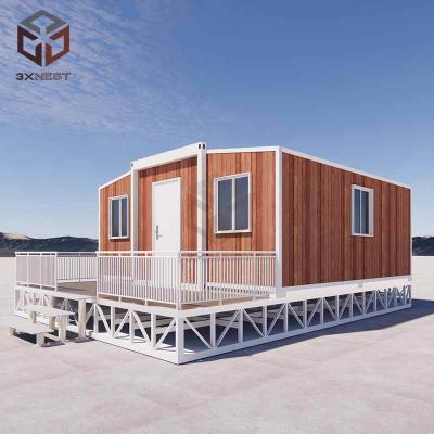 Grau 8 Resistente a terremotos Casa pré-fabricada de luxo para instalação fácil e rápida