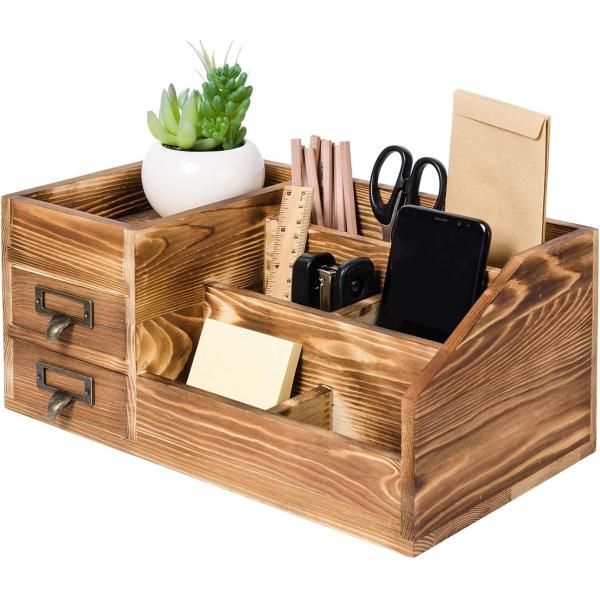 Desktop Bookshelf Organizer Tabletop Display Office Desk Storage Shelf Rack Custom