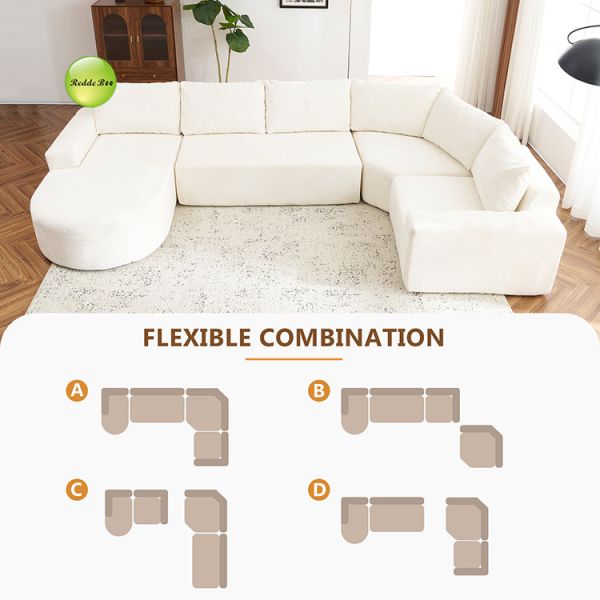 High Resilience Corner Compressed Sofa Fabric L Shaped Couch For Living Room Furniture