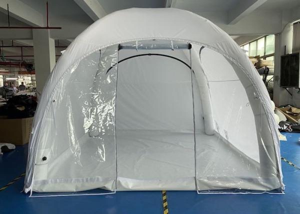 As barracas exteriores infláveis X da emergência dão forma a médico da barraca do dossel de Polo do ar isolado