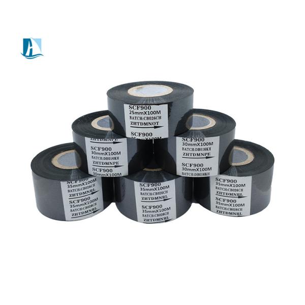 25*100m Black Hot Stamping Ribbon SCF900 Original and Protective for Durable Printing
