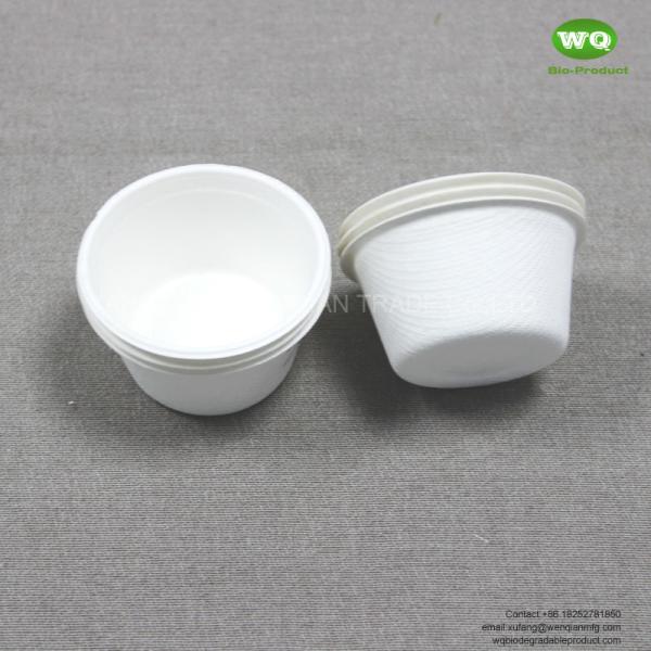 Biodegradable Sugarcane Pulp Coffee Cups 2/5/12 Oz-100% nature plant fiber Drinkware-Sustainable bagasse Cups in Bulk