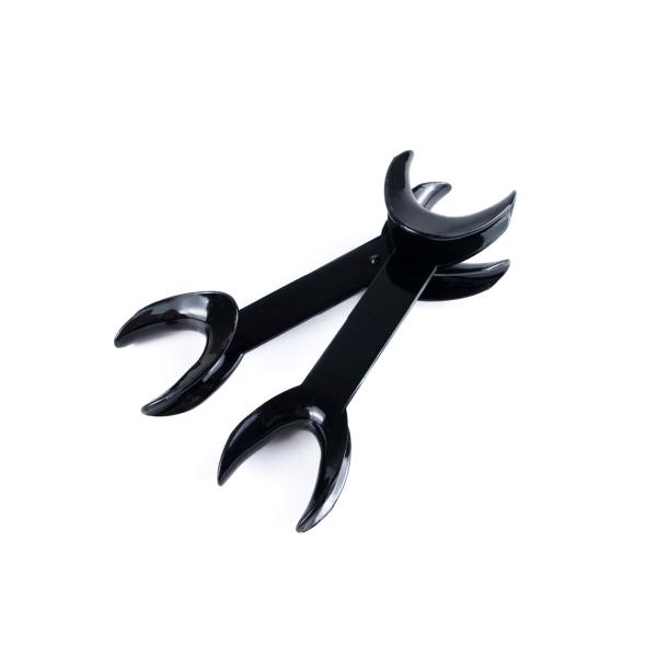 Dental Double Head Cheek Retractor Orthodontic Lip Retractor For Oral Surgery Black White