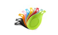 La cuillère écologique de silicone reposent Multifeature insipide inodore