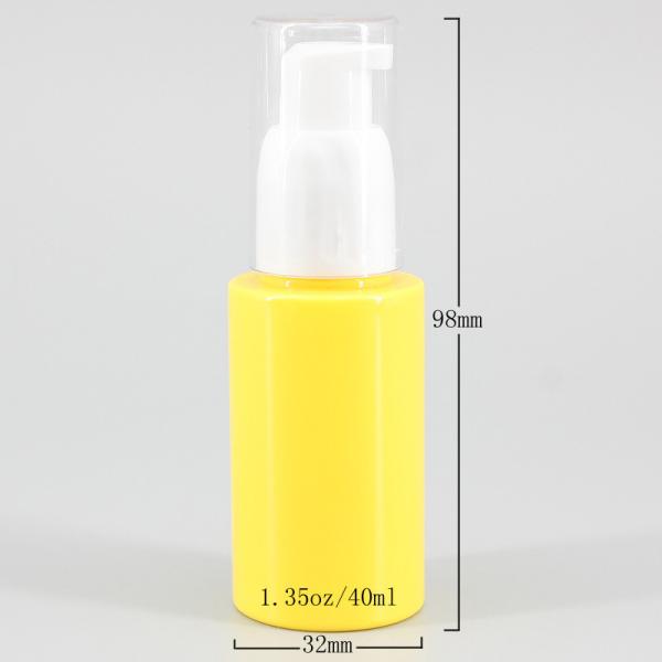 Plastic 40ml Cosmetic Lotion Bottle Travel Set Screen Printing Logo