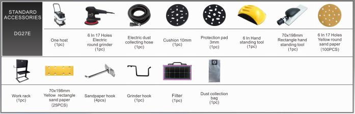 Automotive Detailing Equipment Dust Free Dry Sanding Machine for Aut Omotive