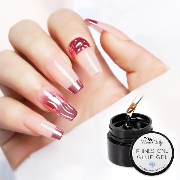 MSDS Pure Only Free Sample 50g Nail Glue Gel Private Label Glue on Nails Artificial Nails With Glue Customers' Logo