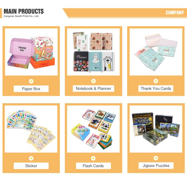 Сертифицированная ISO9001 картонная бумага Благодарственные открытки