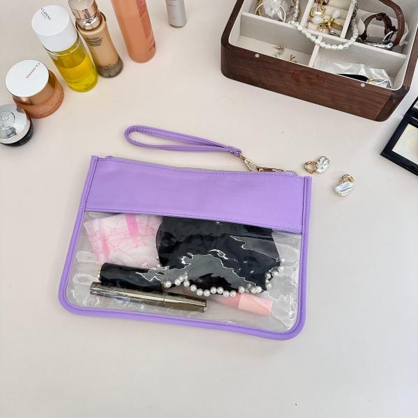 Customized Color Clear Makeup Pouch for Organizing Cosmetic and Personal Items in Bulk