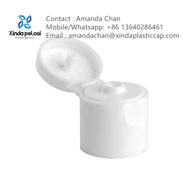 Capuz de garrafa de PET de plástico colorido Flip Top Cap para embalagens de garrafas de shampoo PP