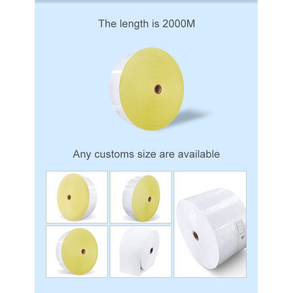 Gloss Matte PP Inkjet Sticker Paper Roll Adhesive Jumbo 100uM 1070mm