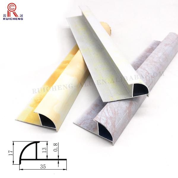 Home Interior Aluminum Floor Transition Strips Marble Powder Coating