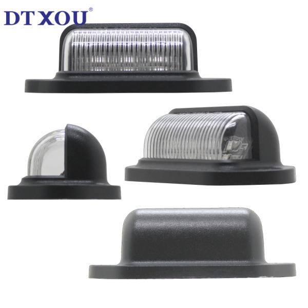 66*22MM Universal Car Fitment Auto Rear License Lamp Light E-mark LED License Plate Lamp