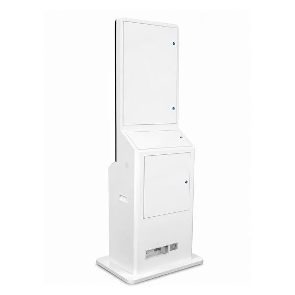 32 Floor Standing Public Service Terminal Face Recognition Self Service Kiosk with ID Card Reader Receipt Printer