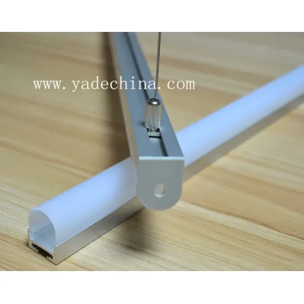 New Style Suspended LED Profile with 17mm LED Strip and 6063 T5 Aluminum Alloy in Customized Lengths