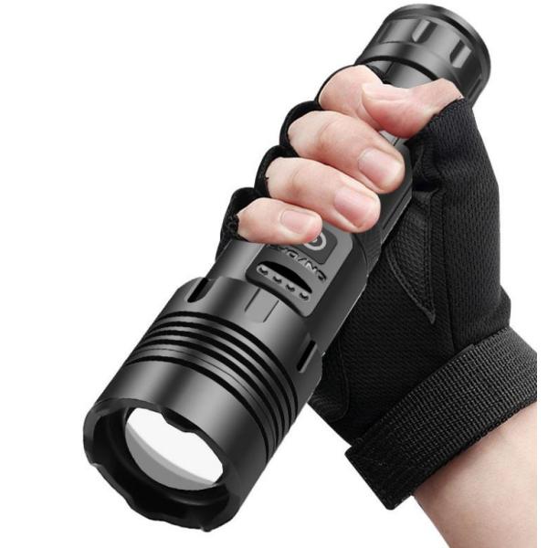 1500 Lumens LED Torch Flashlight with Adjustable Focus and IPX4 Waterproof for Camping and Emergency Use