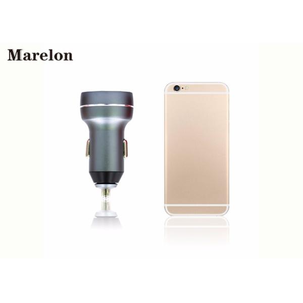 Metal Car Phone Charger Aluminium Alloy Material With Intelligent LED Display