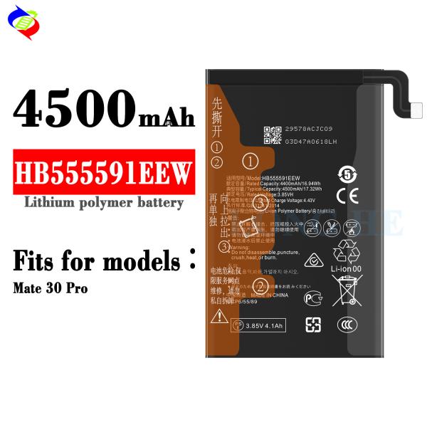 Перезаряжаемые батареи HB555591EEW для Huawei Mate 30 Pro L09 L29 AL00 TL00 N29 AL10 TL10 4500mAh 3.85V