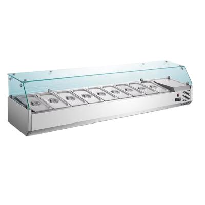 Single-Temperature Portable Salad Sandwich Refrigerator Pizza Prep Table Good Price